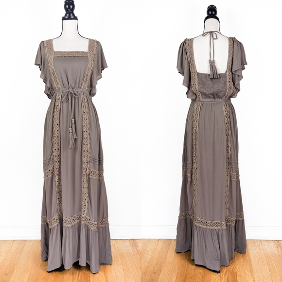 Tulle And Batiste Dresses & Skirts - 🦋LAST🦋 NWT Tulle and Batiste Rosalie Maxi Dress, Desert Sand, Size XL